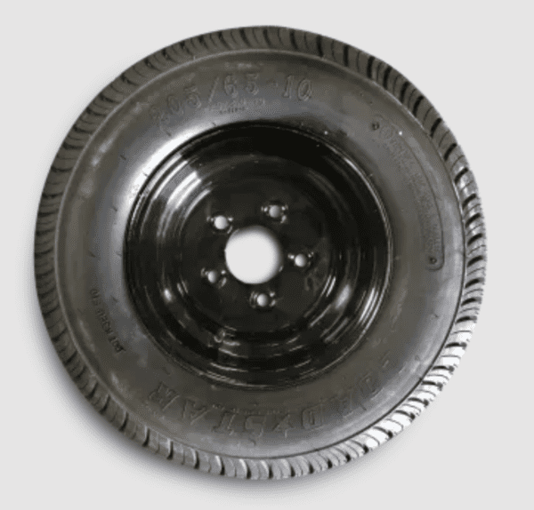 Tire & Wheel Assembly 205/65-10, 5 HOLE, BLACK OR WHITE RIM