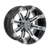 GTW® Tempest 12″ Machined & Black Wheel (3:4 Offset)