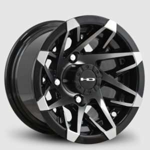 HD WHEEL - 10" CANYON GLOSS BLACK/MACHINED