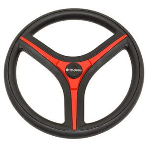 1996-Up EZGO TXT-RXV - Gussi Italia Brenta Black and Red Steering Wheel