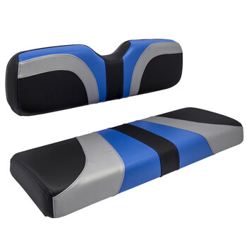 Club Car Red Dot Blade Alpha Blue Silver and Black Front Seat
