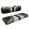 2004-Up Club Car Precedent - Red Dot Blade Grey Charcoal and Black Front Seat Cover