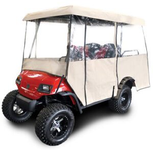 Overhead Canvas Storage System for Golf Carts with Versa Triple Track top