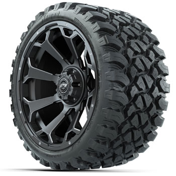 GTW Raven Matte Gray 15 in Wheels with 23 in Nomad All Terrain Tires ...
