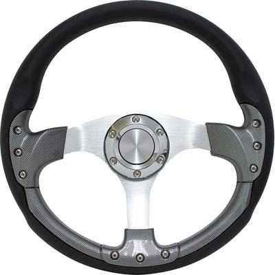 Pursuit 14" Carbon Fiber Steering Wheel with Non-billet