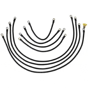 Club Car Precedent 48-Volt Heavy-Duty 4-Gauge Weld Cable Set (Fits 2004-Up)
