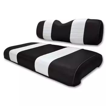 E-Z-GO Medalist / TXT Black and White Seat Cushion Set (Fits 1994-Up)