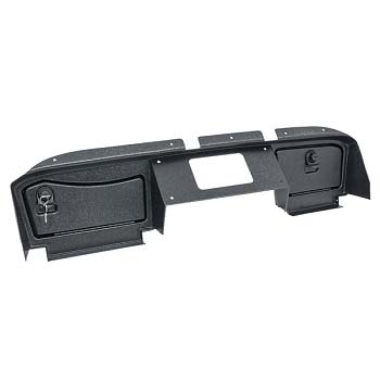 E-Z-GO RVX Texturized Black Dash Cover with Locking Doors (Works with 2016-Up)
