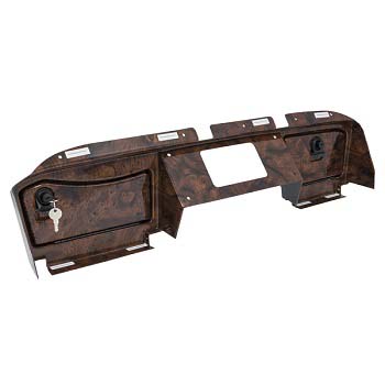 E-Z-GO RXV Regal Burl Dash Cover with Locking Doors (Works with 2016-Up)