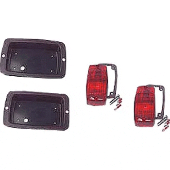 Tail Light and Bezel Kit (Fits Select Club Car / Yamaha Models)
