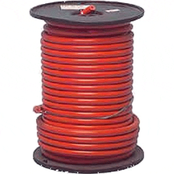 100' Spool Red 6-Gauge Bulk Cable