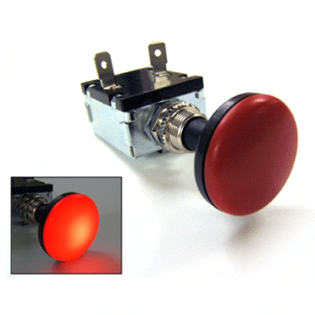 12-Volt 30-Amp Push-Pull Switch W/ Red Light (Universal Fit) - Golf Cart  Parts, Manuals & Accessories