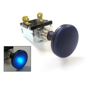 12-Volt 30-Amp Push-Pull Switch W/ Blue Light (Universal Fit