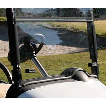 Clear E-Z-GO RXV Folding Windshield - 1/4" (Fits 2008-Up)