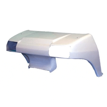 Club Car DS White Front Cowl W/ Headlight Cut-Outs (Fits 1982-Up)